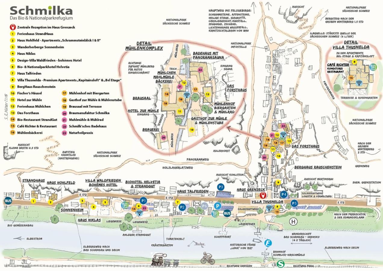 Bio- Und Nationalpark Refugium Schmilka Hotel Bad Schandau Luaran gambar